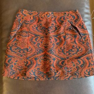 Hollister patterned mini skirt size medium.